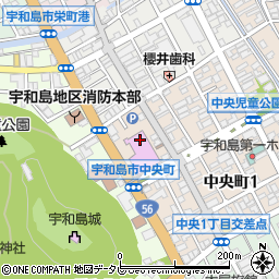南予文化会館　大ホール周辺の地図