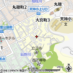 愛媛県宇和島市大宮町周辺の地図