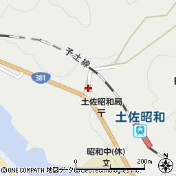 四万十町　昭和・基幹集落センター周辺の地図