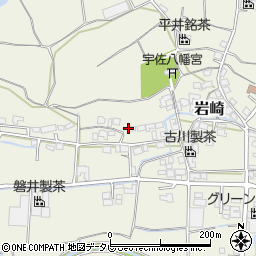 福岡県八女市岩崎周辺の地図