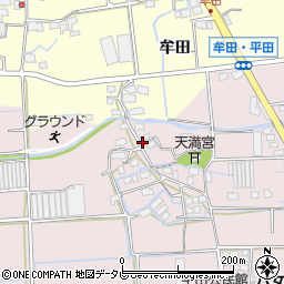 福岡県八女市平田183周辺の地図