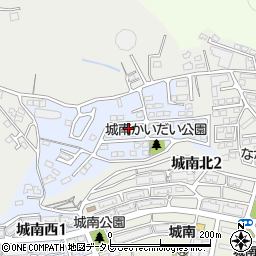 大分県大分市永興城南山手台周辺の地図
