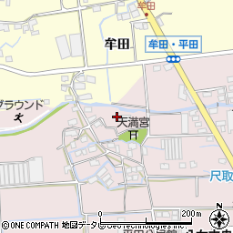 福岡県八女市平田178周辺の地図