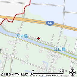江島筑後線周辺の地図