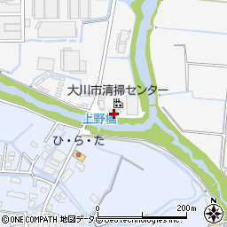大川市役所環境課周辺の地図