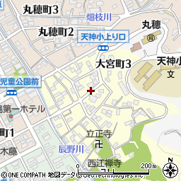 愛媛県宇和島市大宮町3丁目周辺の地図