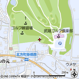 武雄ゴルフ倶楽部ゴルフ練習場周辺の地図