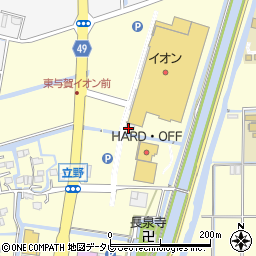 カッツカンパニー　イオン東与賀店周辺の地図