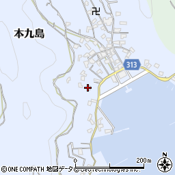 愛媛県宇和島市本九島1819周辺の地図