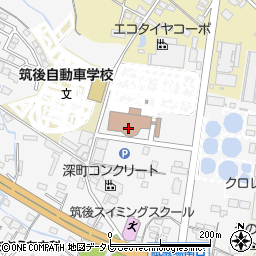 福岡県警察筑後自動車運転免許試験場　免許更新手続案内周辺の地図
