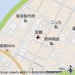 宝鏡大川事業所周辺の地図