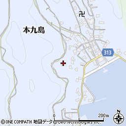 愛媛県宇和島市本九島1752周辺の地図