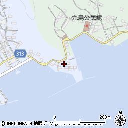 愛媛県宇和島市本九島1377周辺の地図