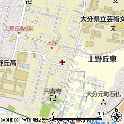 大分県大分市上野丘西18-20周辺の地図