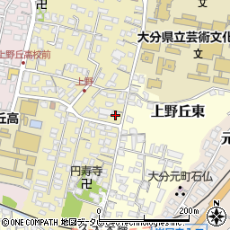 大分県大分市上野丘西18-15周辺の地図