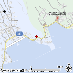 愛媛県宇和島市本九島1386周辺の地図