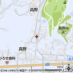 佐賀県武雄市高野周辺の地図