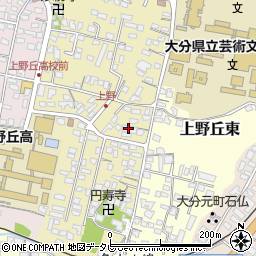 大分県大分市上野丘西18-14周辺の地図