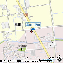 福岡県八女市平田158周辺の地図