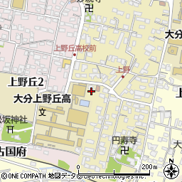 大分県大分市上野丘西19周辺の地図