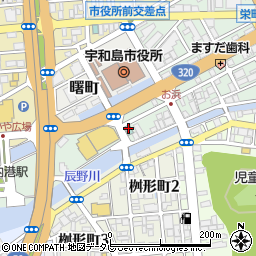からあげやカリッジュ　宇和島・栄町港店周辺の地図