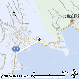 愛媛県宇和島市本九島1398周辺の地図