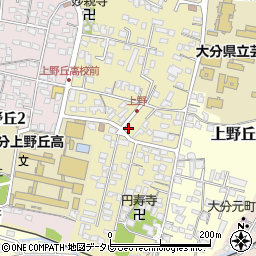 大分県大分市上野丘西18-30周辺の地図