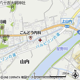 福岡県八女市山内654周辺の地図