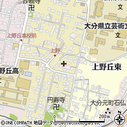 大分県大分市上野丘西18周辺の地図