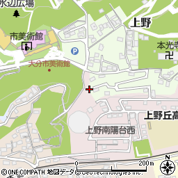 大分県大分市上野836周辺の地図