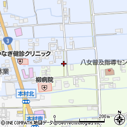 福岡県八女市吉田157周辺の地図