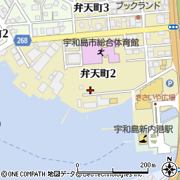 愛媛県宇和島市弁天町2丁目周辺の地図