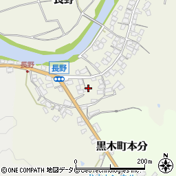 福岡県八女市長野615周辺の地図