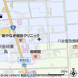 福岡県八女市吉田152周辺の地図