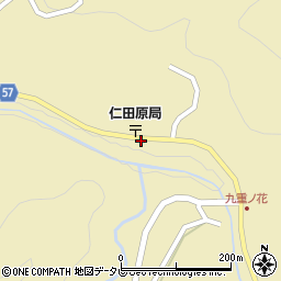 仁田原周辺の地図