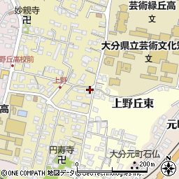 大分県大分市上野丘西18-7周辺の地図