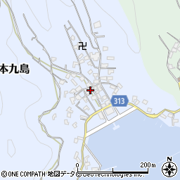 愛媛県宇和島市本九島1725周辺の地図