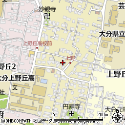 大分県大分市上野丘西17周辺の地図