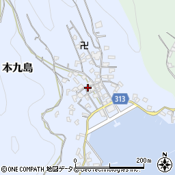 愛媛県宇和島市本九島1722周辺の地図