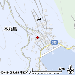 愛媛県宇和島市本九島1720周辺の地図