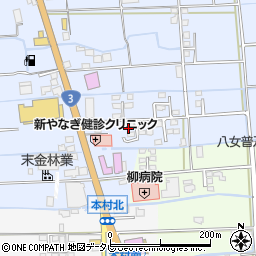 福岡県八女市吉田137周辺の地図