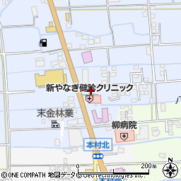 福岡県八女市吉田133周辺の地図