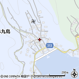 愛媛県宇和島市本九島1438周辺の地図