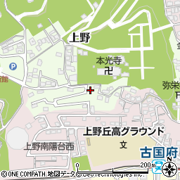 大分県大分市上野820周辺の地図