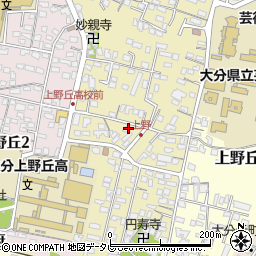 大分県大分市上野丘西17-6周辺の地図