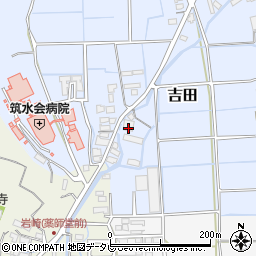 福岡県八女市吉田71周辺の地図