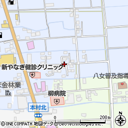 福岡県八女市吉田146周辺の地図