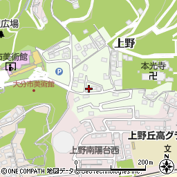 大分県大分市上野838-15周辺の地図