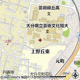 大分県大分市上野丘東周辺の地図