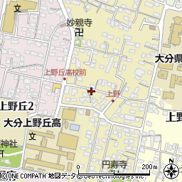 大分県大分市上野丘西17-1周辺の地図